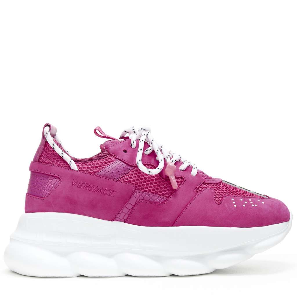 Versace Chain Reaction Pink Leather Never worn - Back View
