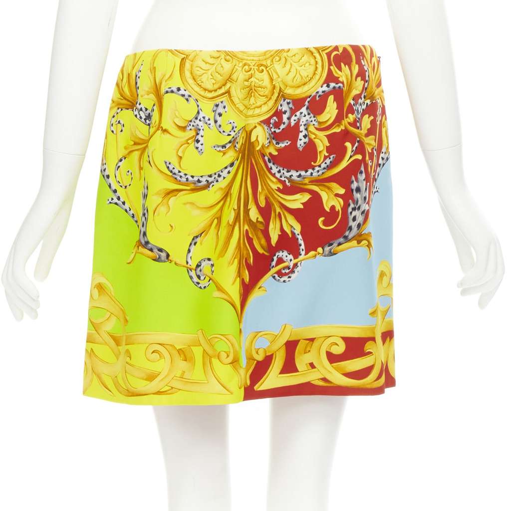 Versace Barocco Pin Skirt MultiColor Viscose Never worn, with tag - Box View