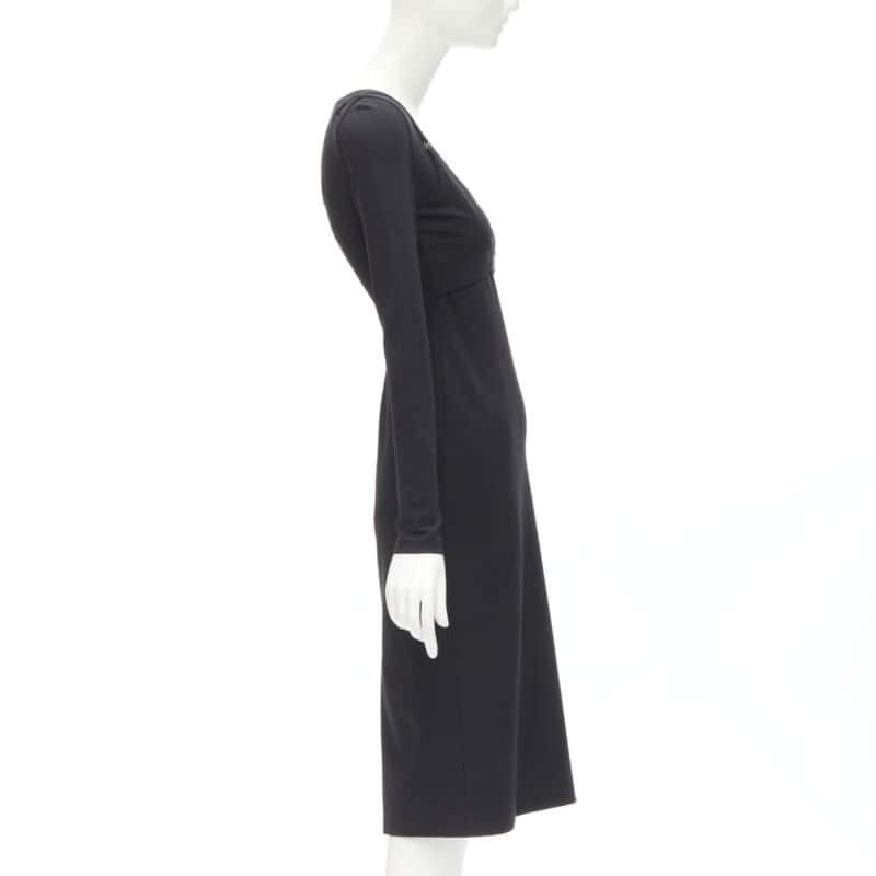 Versace Medusa Harness Dress Black Viscose Never worn, with tag - Model View