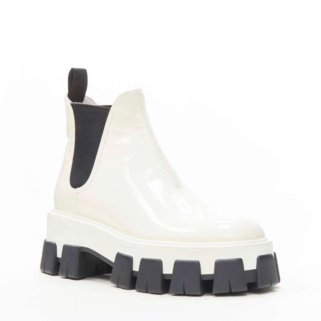 Prada Suede Fur Mules White Good - Back View