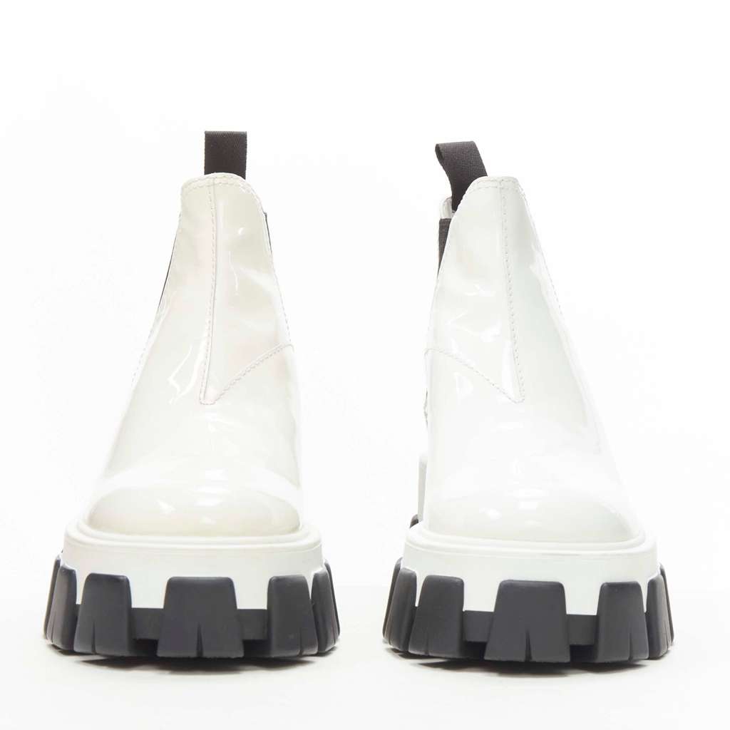 Prada Suede Fur Mules White Good - Inside View
