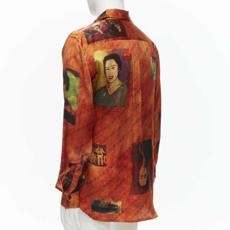 Yohji Yamamoto HZ B20 431 Orange Silk Very good - Back View