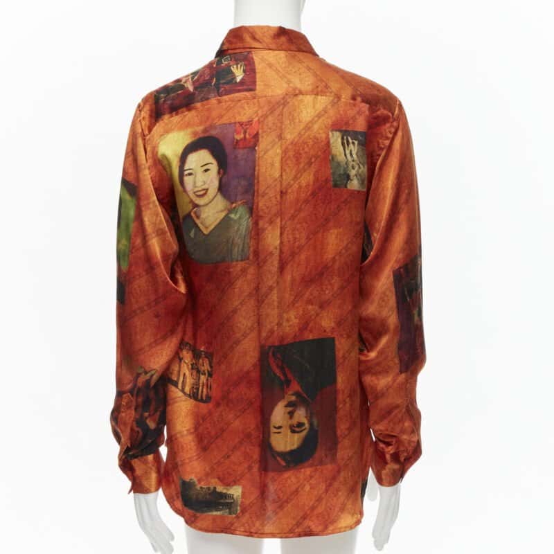Yohji Yamamoto HZ B20 431 Orange Silk Very good - Box View