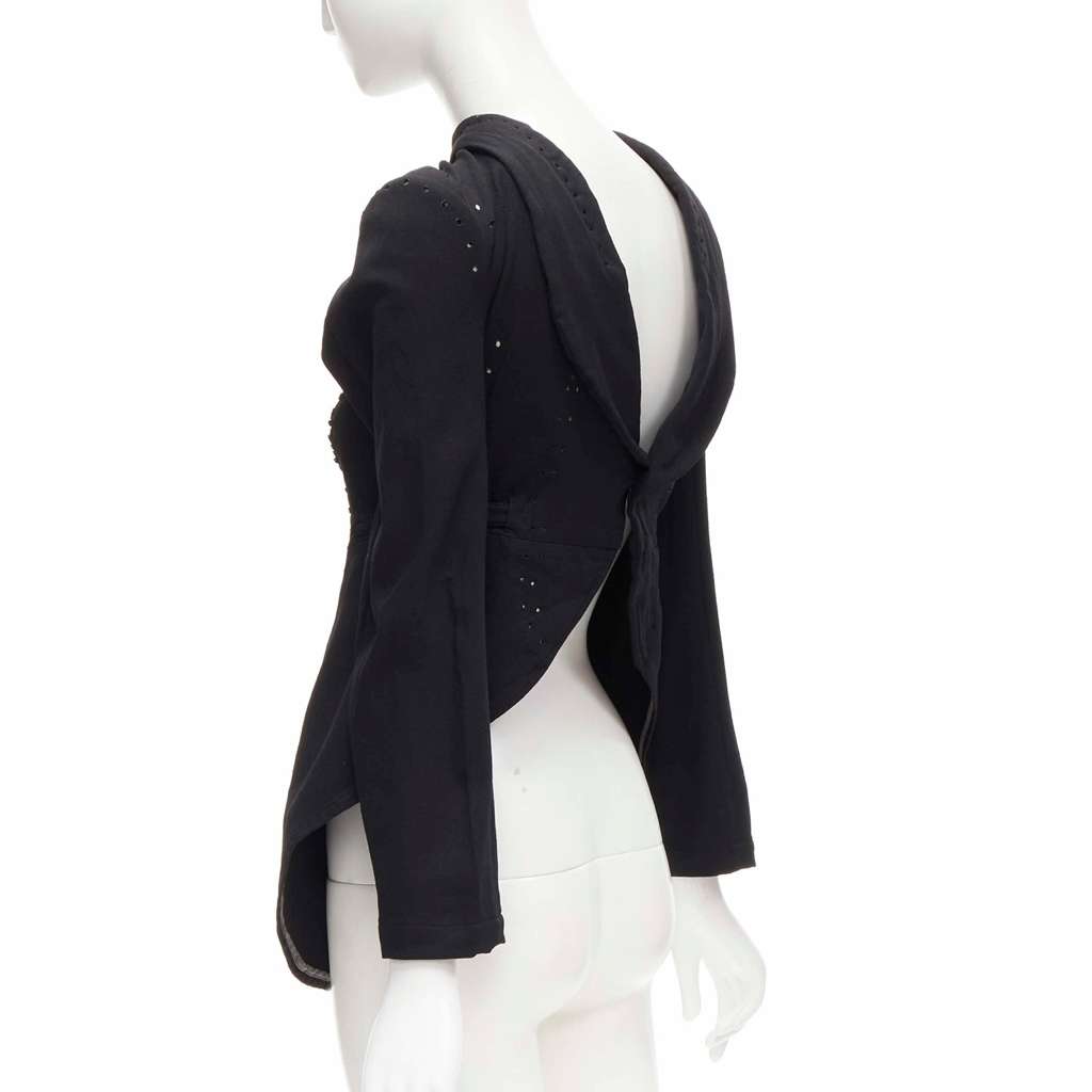 Comme Des Garcons Black Lace Jacket Black Polyester Very good - Box View