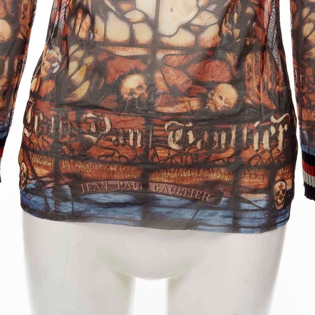 Jean Paul Gaultier Cathedral Ribbed Top MultiColor Never worn - Back View
