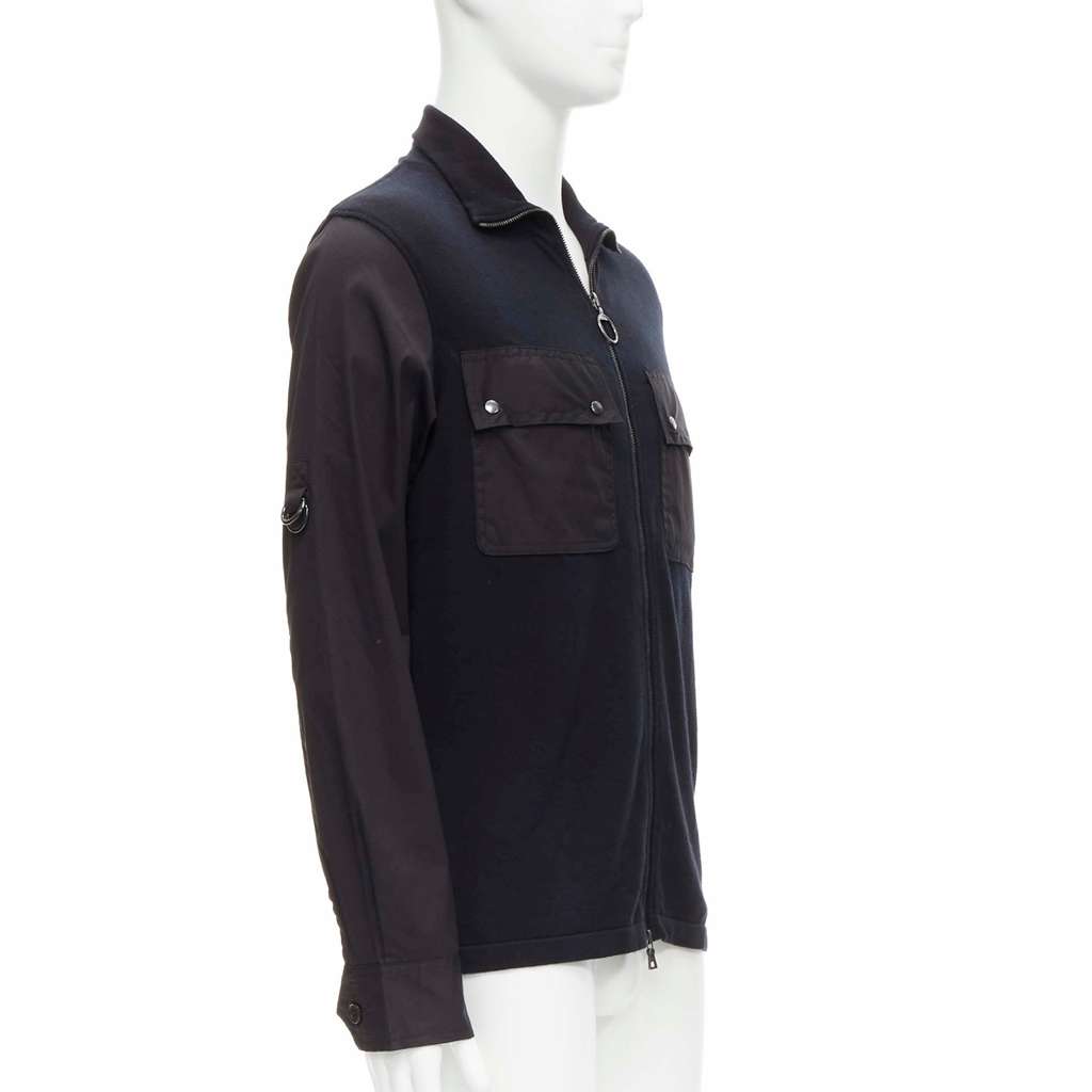 Prada Black Utility Jacket Black Cotton Very good - Inside View