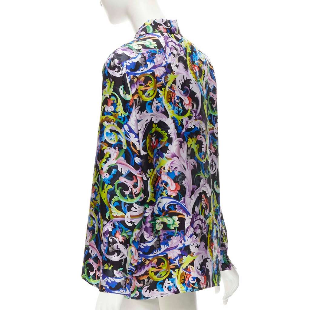 Versace Baroccoflage Shirt MultiColor Silk Never worn, with tag - Box View