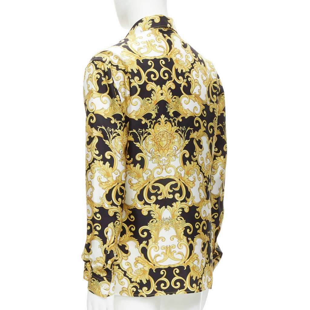 Versace Renaissance Silk Shirt MultiColor Silk Never worn, with tag - Box View
