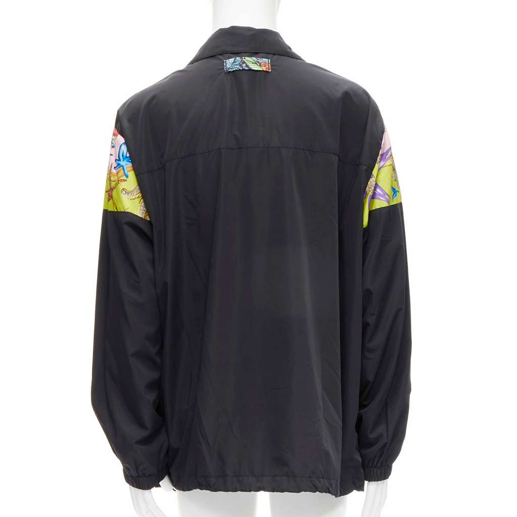 Versace Black Starfish Jacket Black Polyester Never worn, with tag - Box View