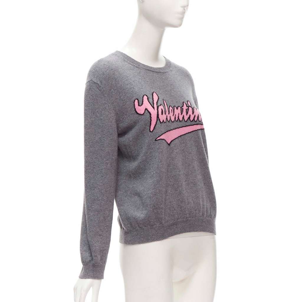 Valentino Garavani Graphic Wool Sweater Pink Wool Never worn - Inside View