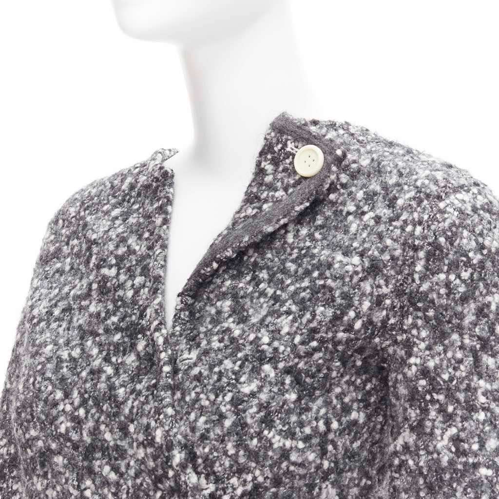Celine Boucle Bias Sweater Grey Wool Never worn, with tag - Back View