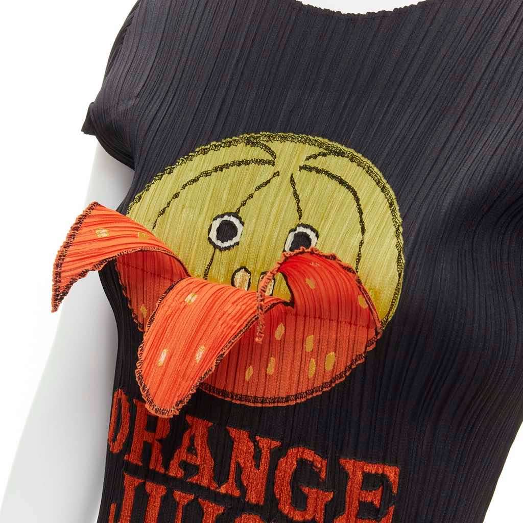 Issey Miyake Juice Peelable Top Black Polyester Very good - Back View