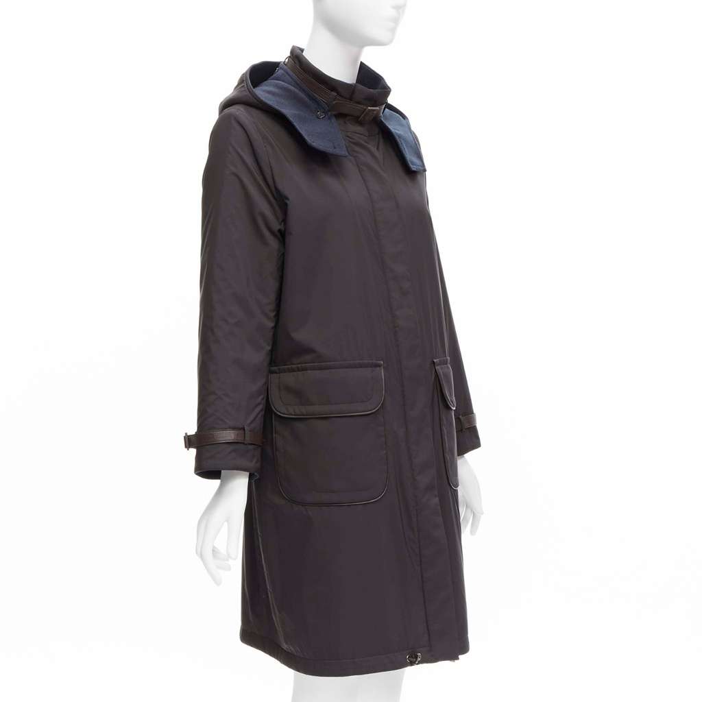 Loro Piana Reversible Wool Jacket Navy Cashmere Very good - Model View