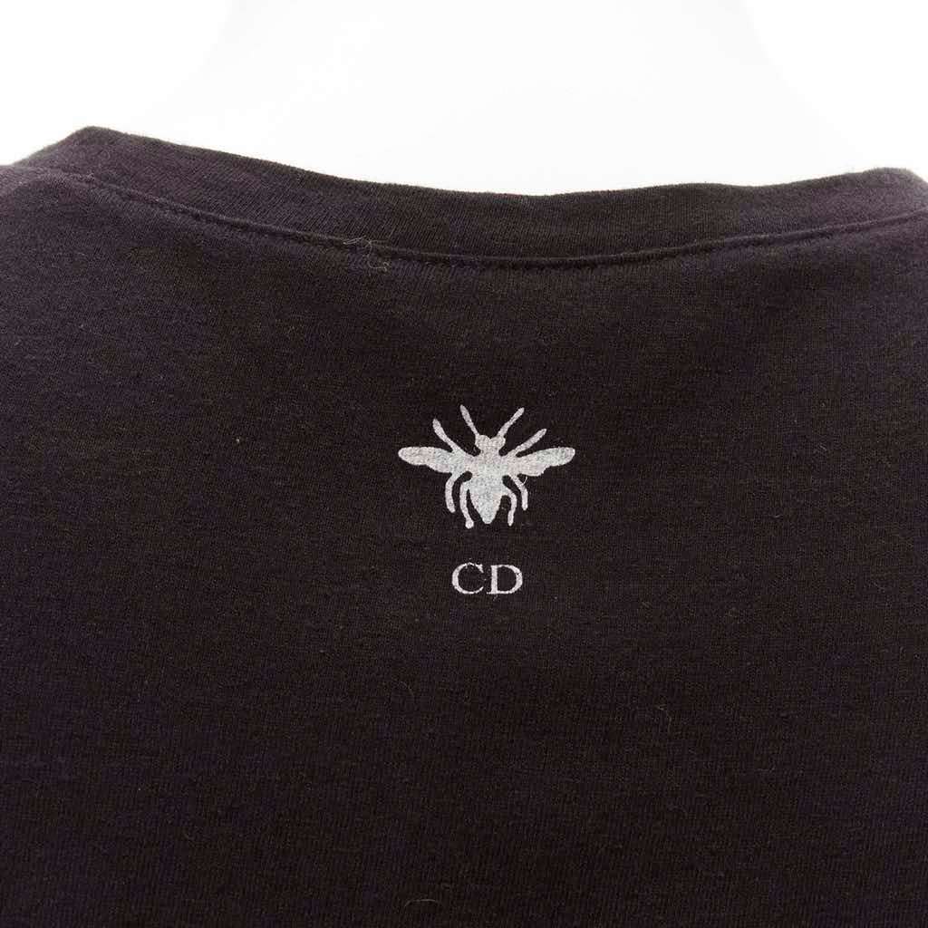 Christian Dior Logo Print Tee Black Cotton Very good - Back View