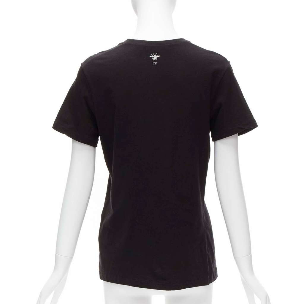 Christian Dior Logo Print Tee Black Cotton Very good - Box View