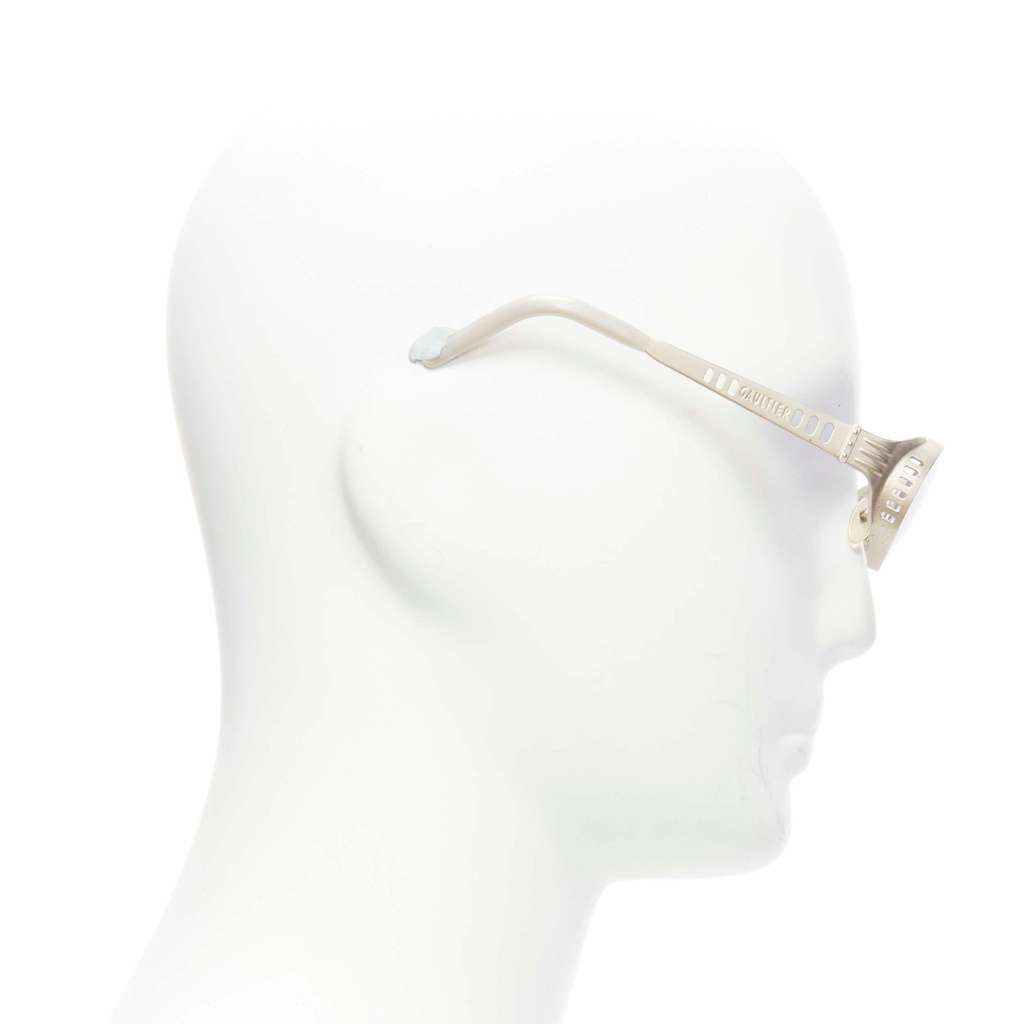 Jean Paul Gaultier Steampunk Sunglasses Blue Metal Fair - Inside View