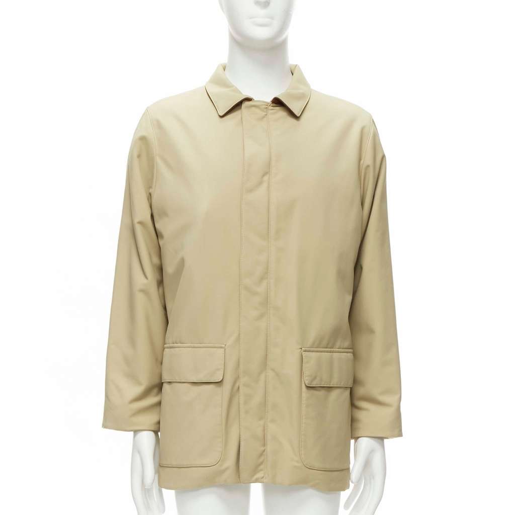 Loro Piana Beige Longline Coat Beige Very good - Front View