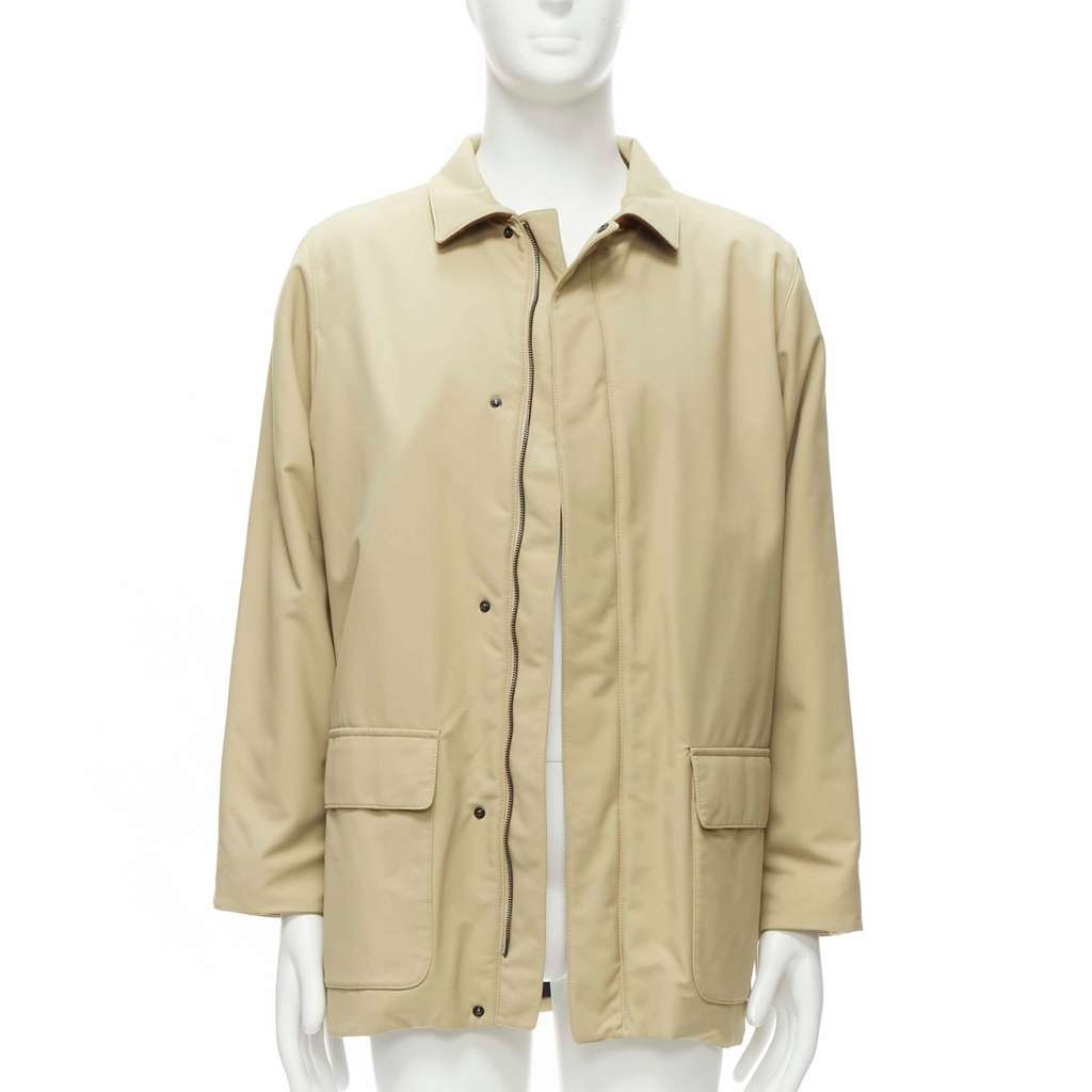 Loro Piana Beige Longline Coat Beige Very good - Inside View