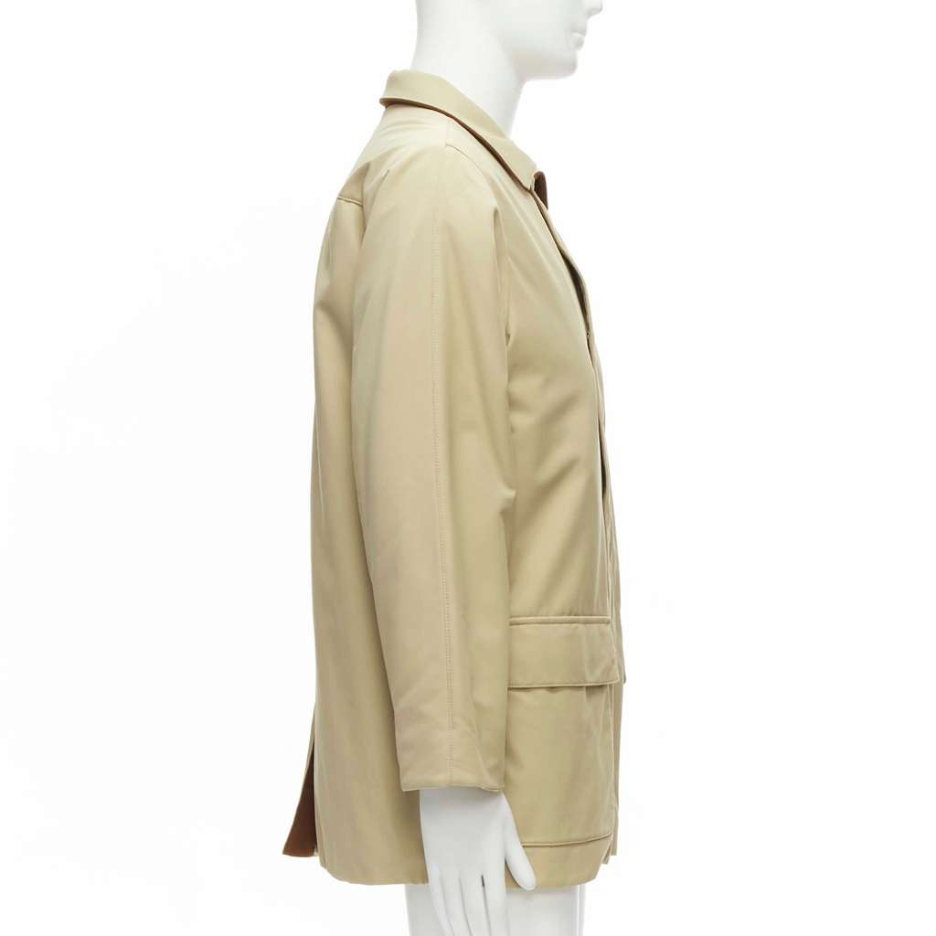 Loro Piana Beige Longline Coat Beige Very good - Box View