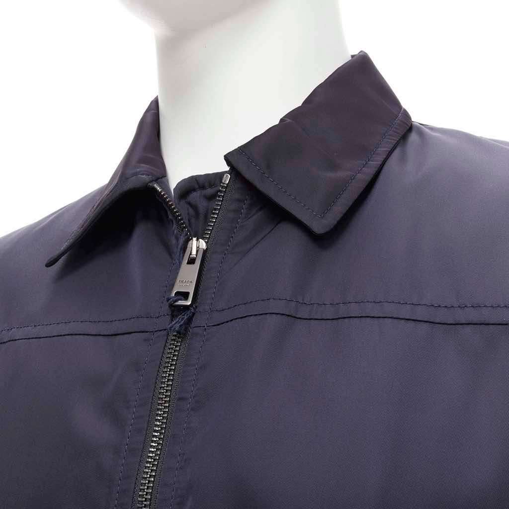 Prada Navy Minimal Jacket Navy Never worn, with tag - Back View