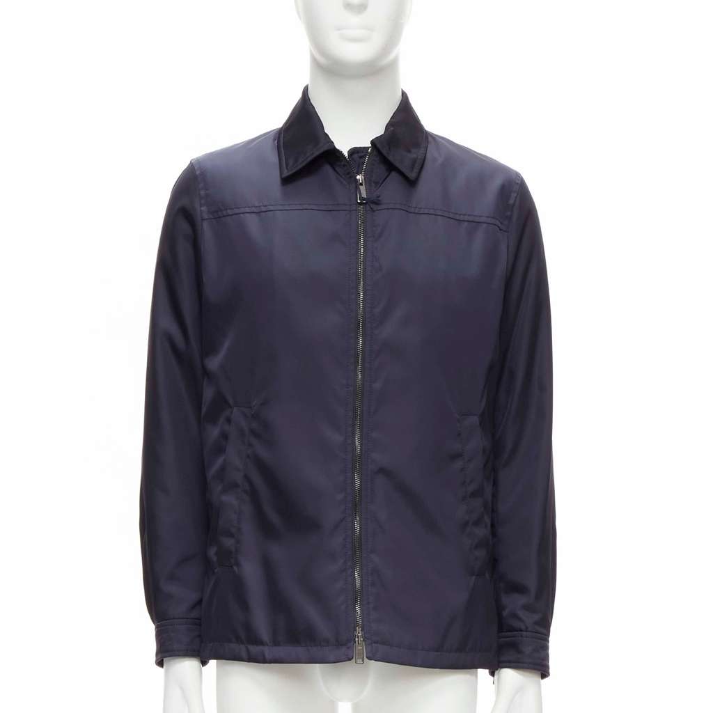 Prada Navy Minimal Jacket Navy Never worn, with tag - Inside View