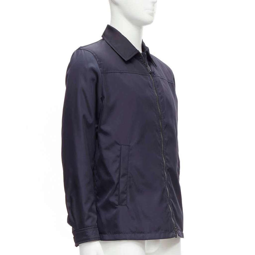 Prada Navy Minimal Jacket Navy Never worn, with tag - Model View