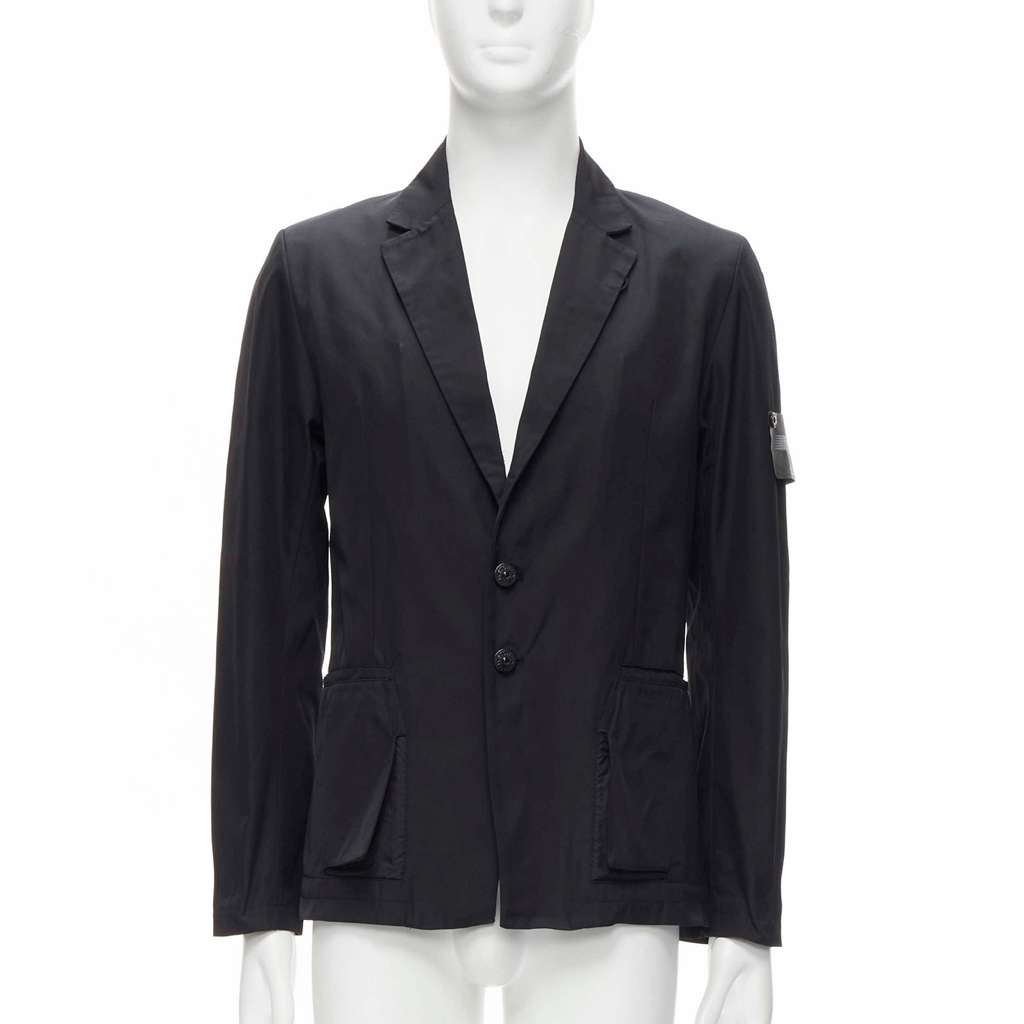 Stone Island Black Technical Blazer Black Very good - Front View