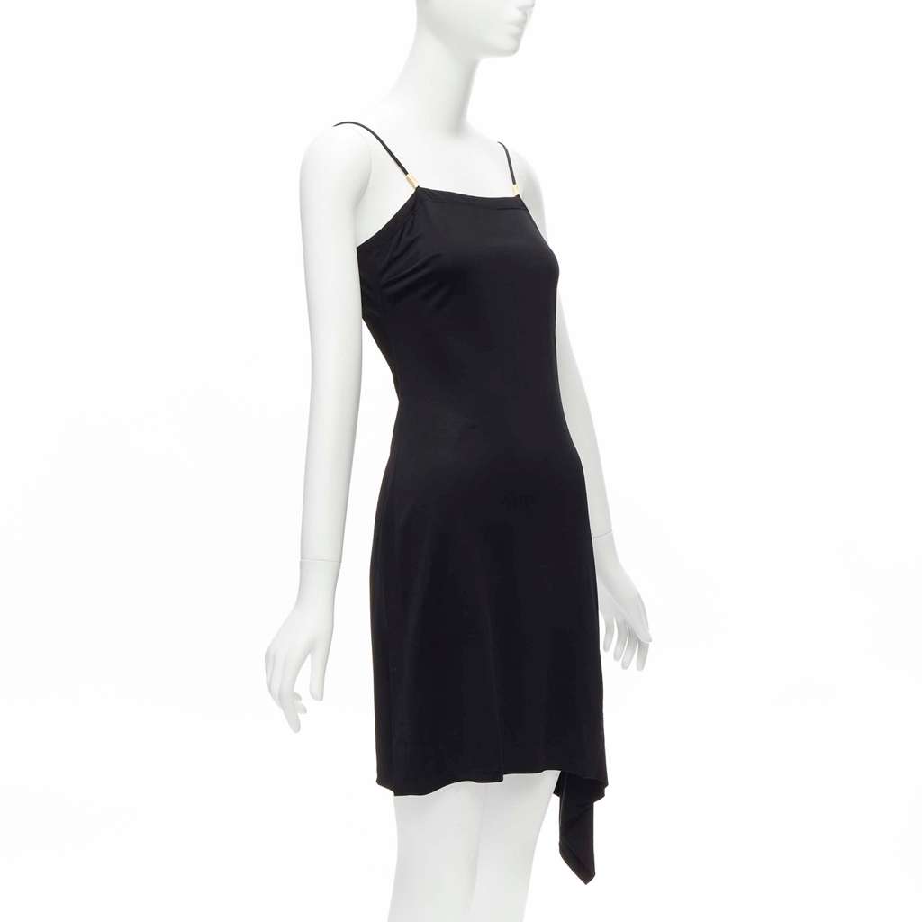 Gianni Versace Logo Charm Dress Black Very good - Inside View
