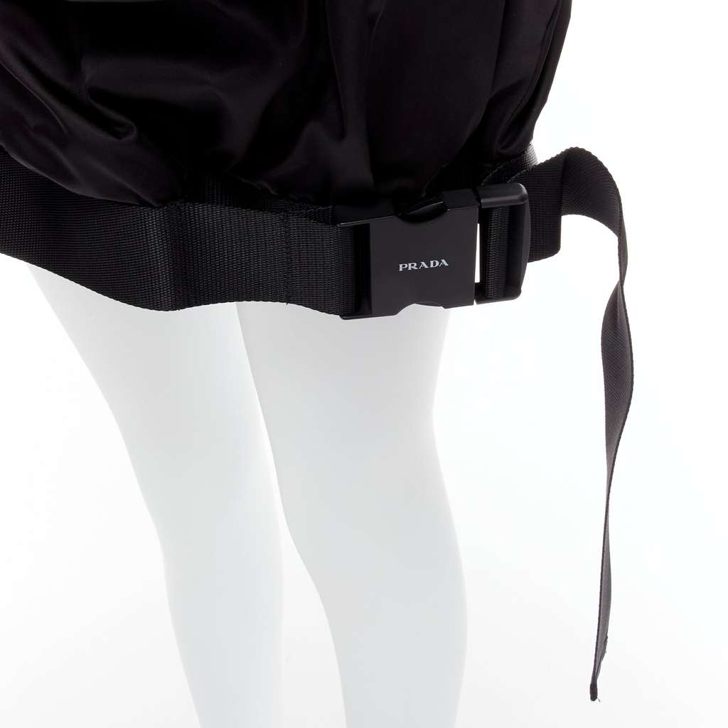 Prada Bubble Pocket Skirt Black Very good - Back View