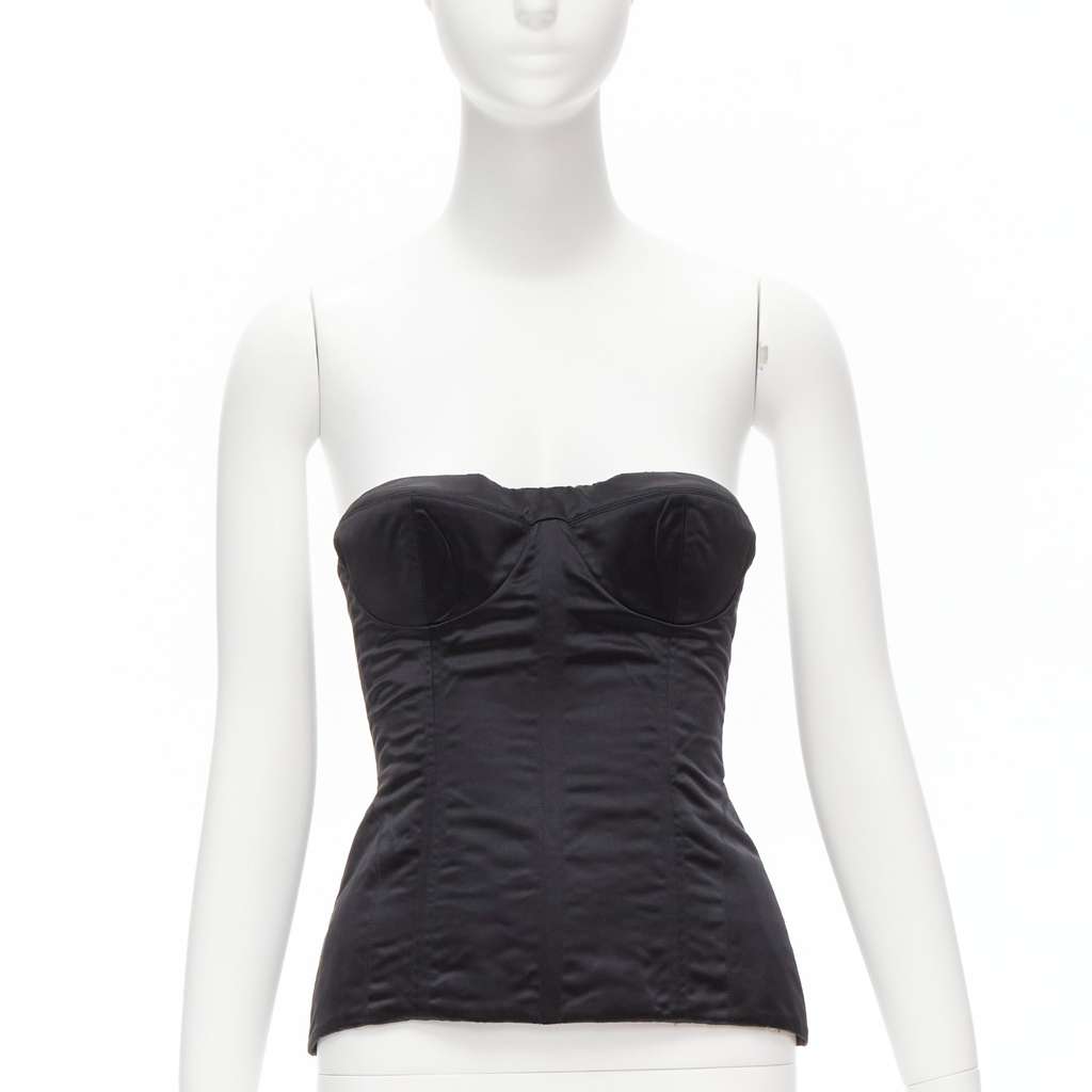 Gucci 3D Conical Bra Black Silk Never worn, with tag - Inside View