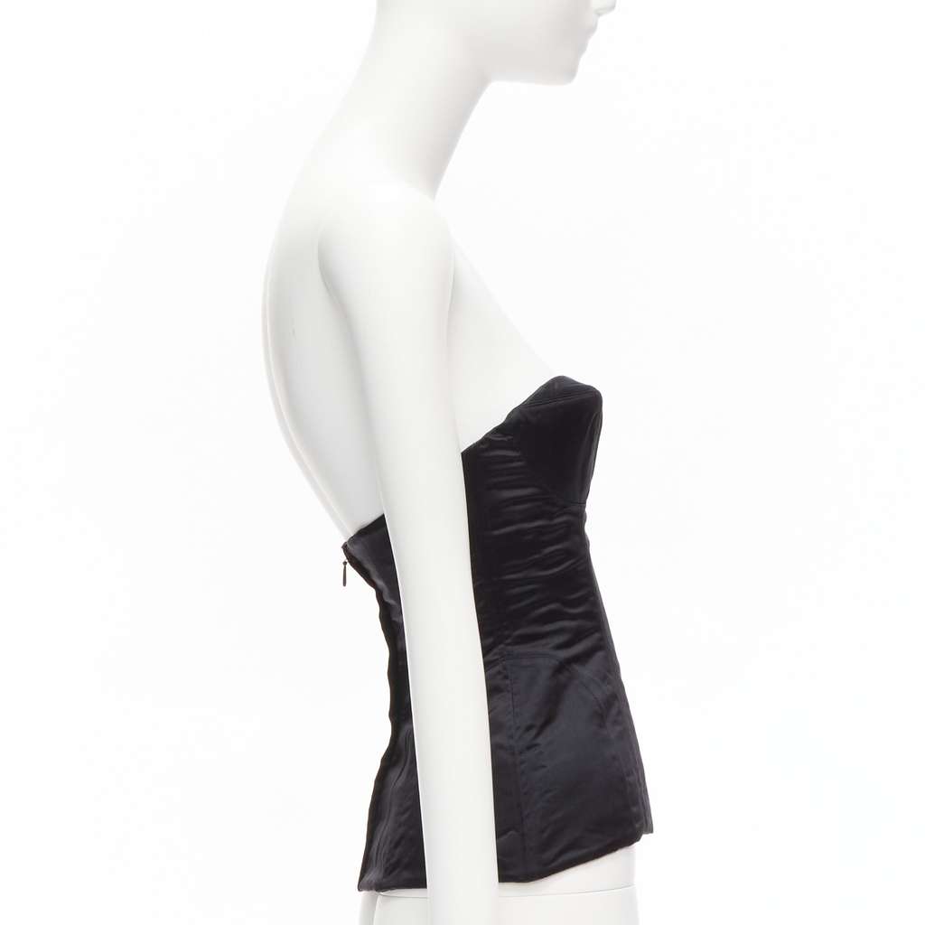 Gucci 3D Conical Bra Black Silk Never worn, with tag - Model View