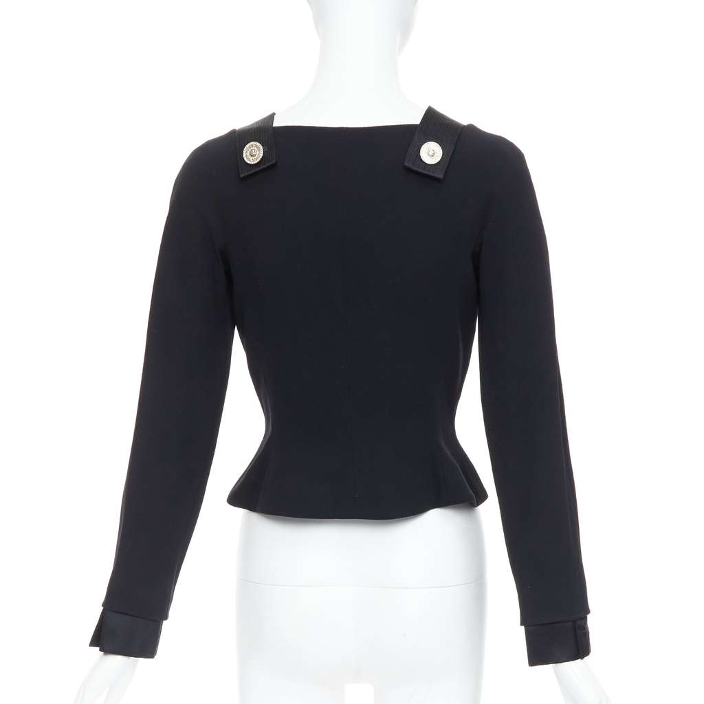 Gianni Versace Crystal Bondage Top Black Cotton Very good - Box View