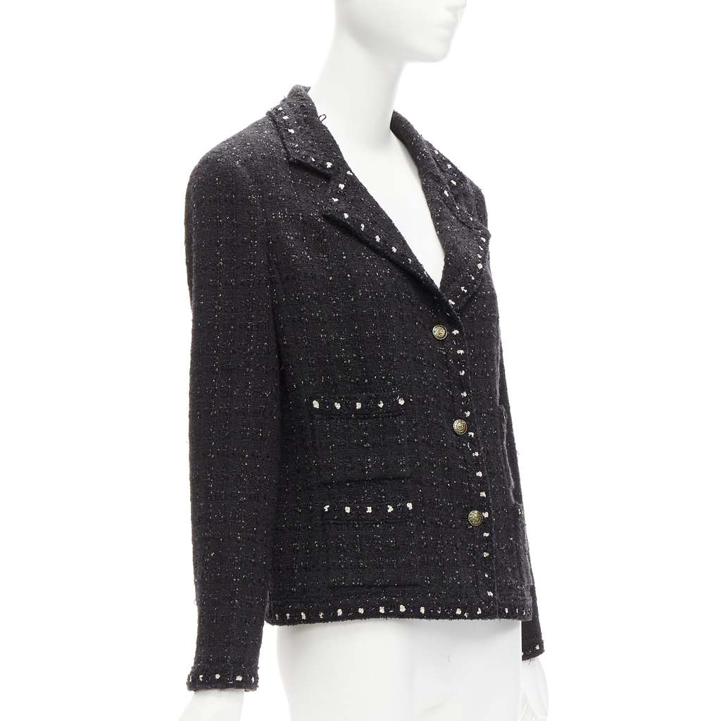 Chanel Fantasy Tweed Black Tweed Never worn - Model View