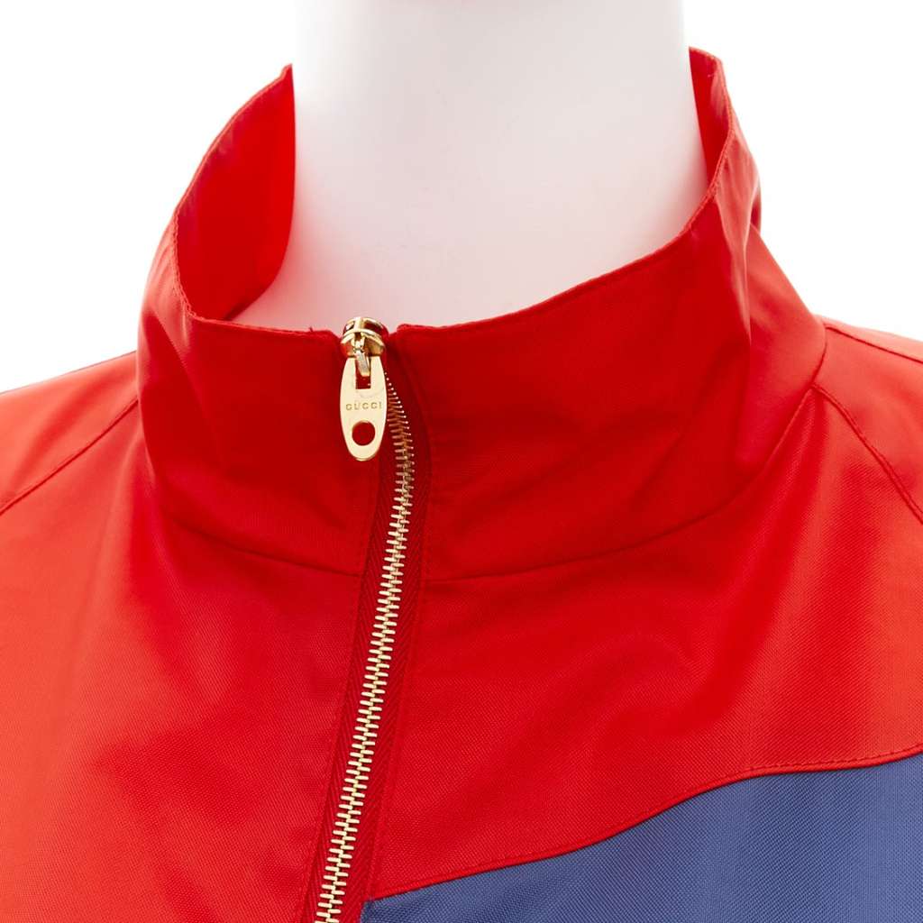 Gucci Red Coach Jacket Red Polyamide Good - Back View
