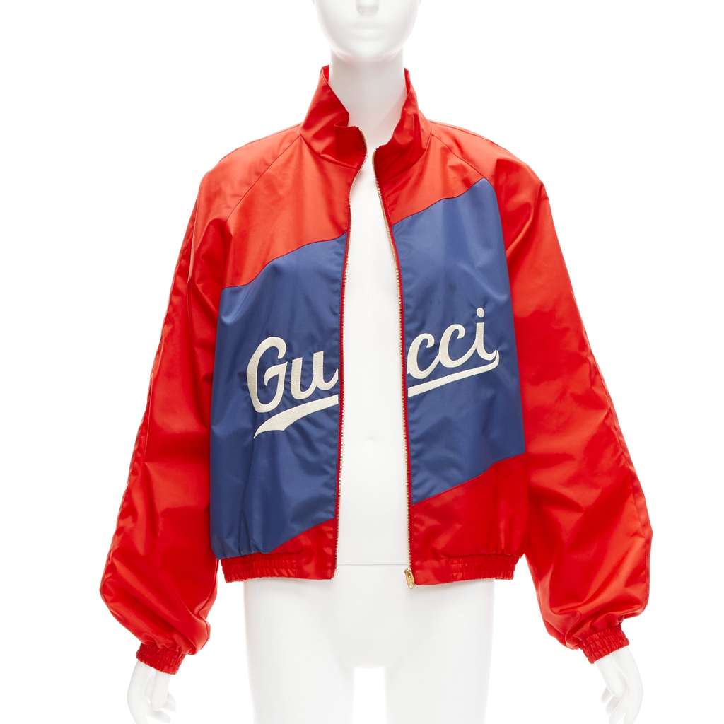 Gucci Red Coach Jacket Red Polyamide Good - Inside View