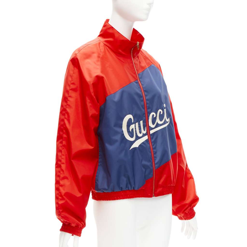 Gucci Red Coach Jacket Red Polyamide Good - Model View