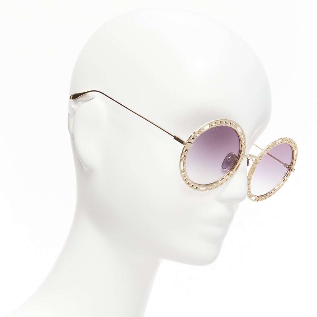 Gucci GG1113S Gold Metal Never worn - Inside View