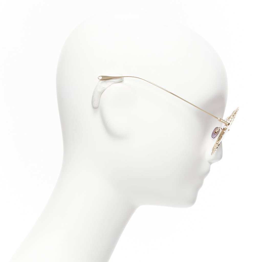 Gucci GG1113S Gold Metal Never worn - Model View
