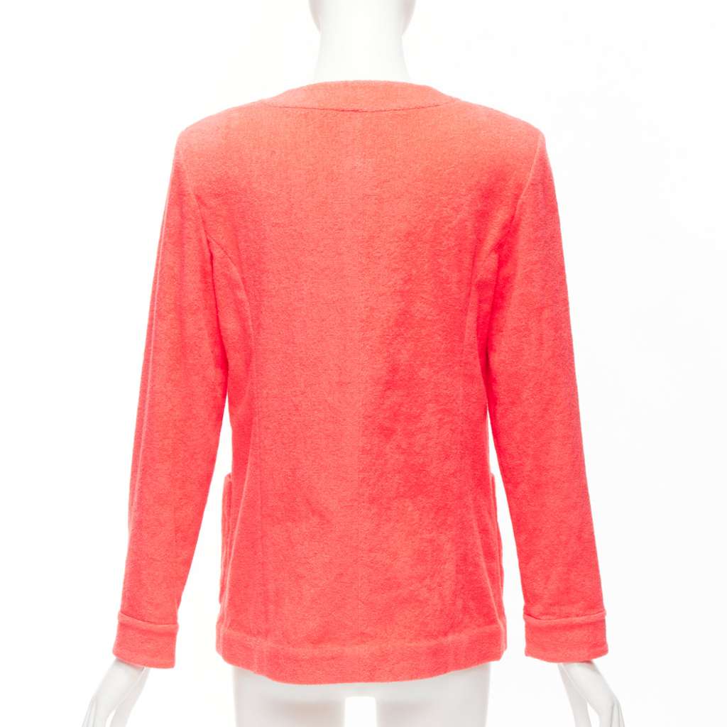 Chanel Pink Terry Jacket Pink Cotton Very good - Box View