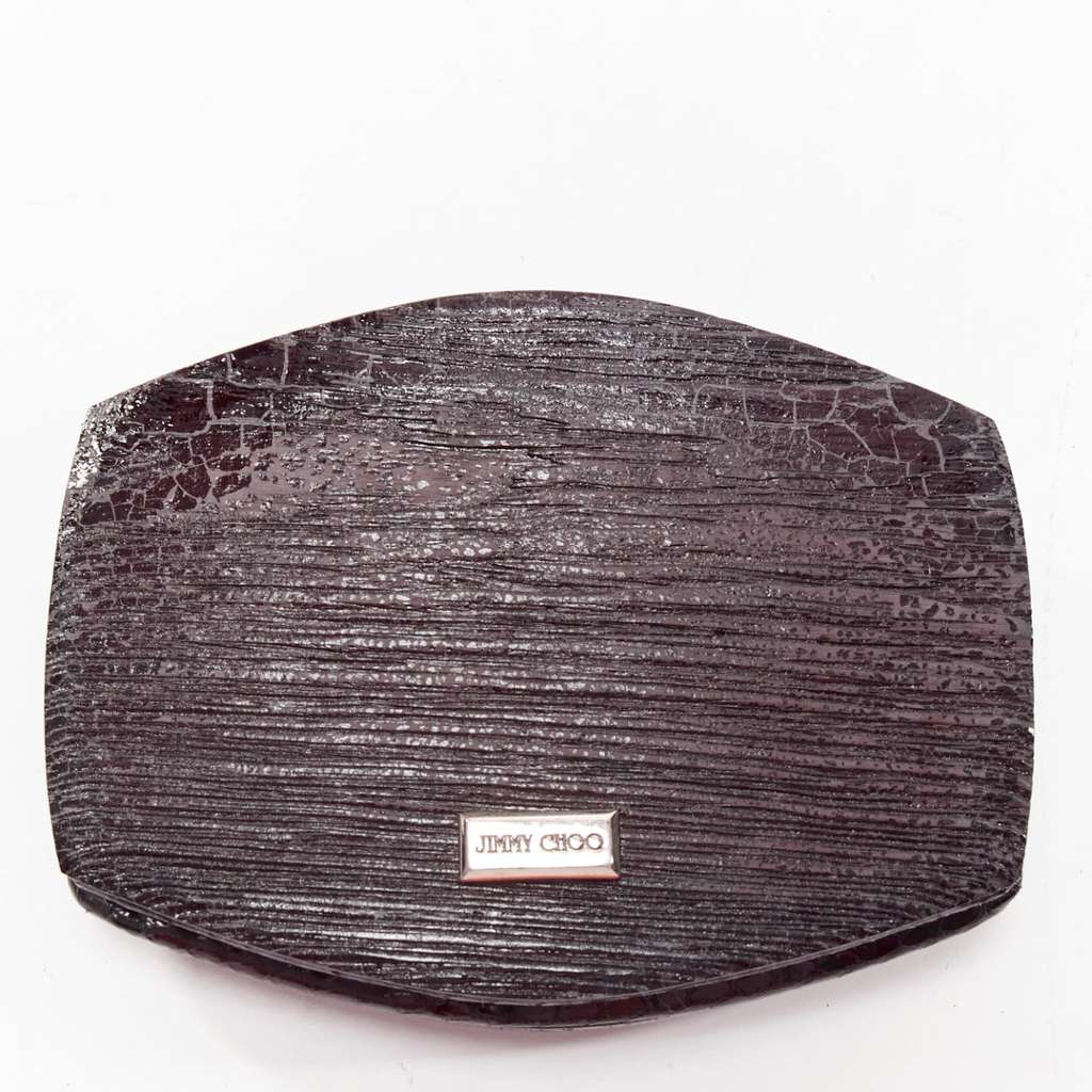 Jimmy Choo Star Crystal Clutch Black Plastic Good - Model View