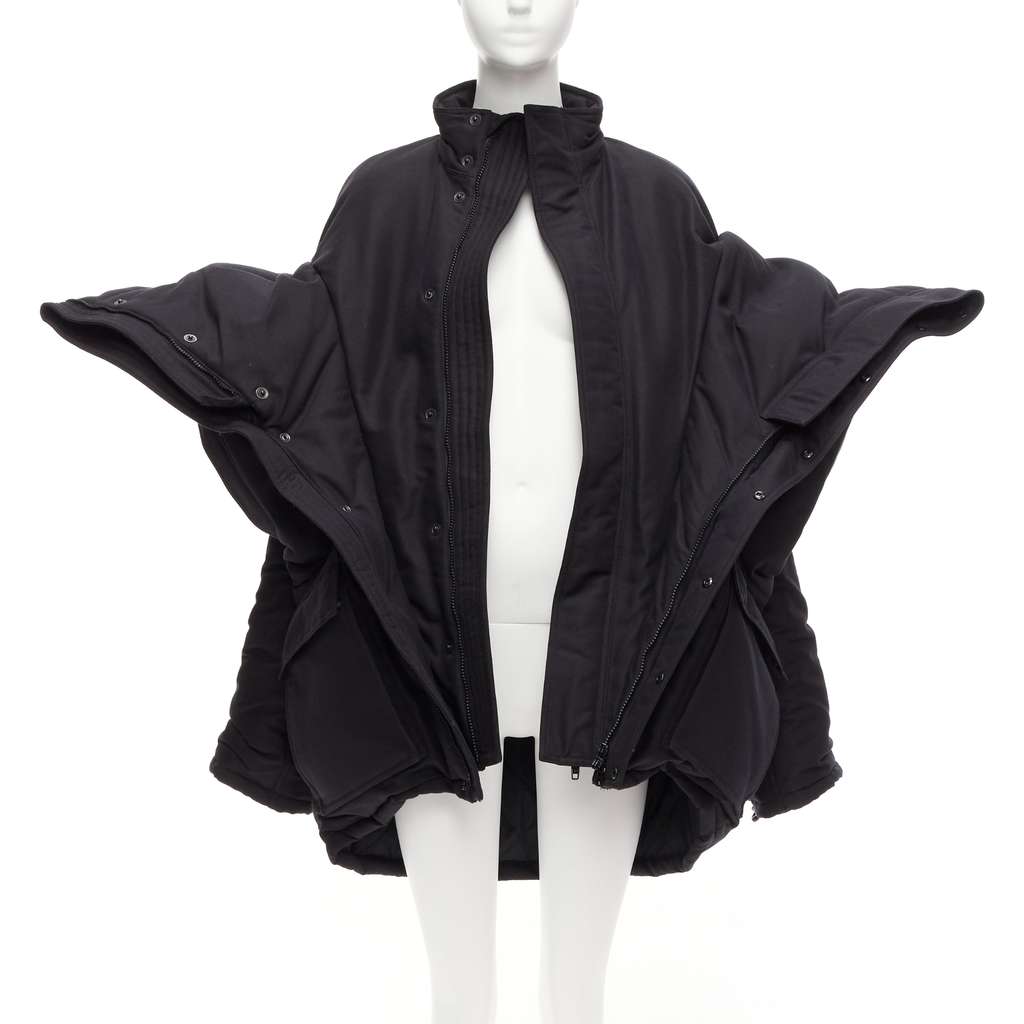 Balenciaga CB Parka 681495 Black Polyamide Never worn - Back View