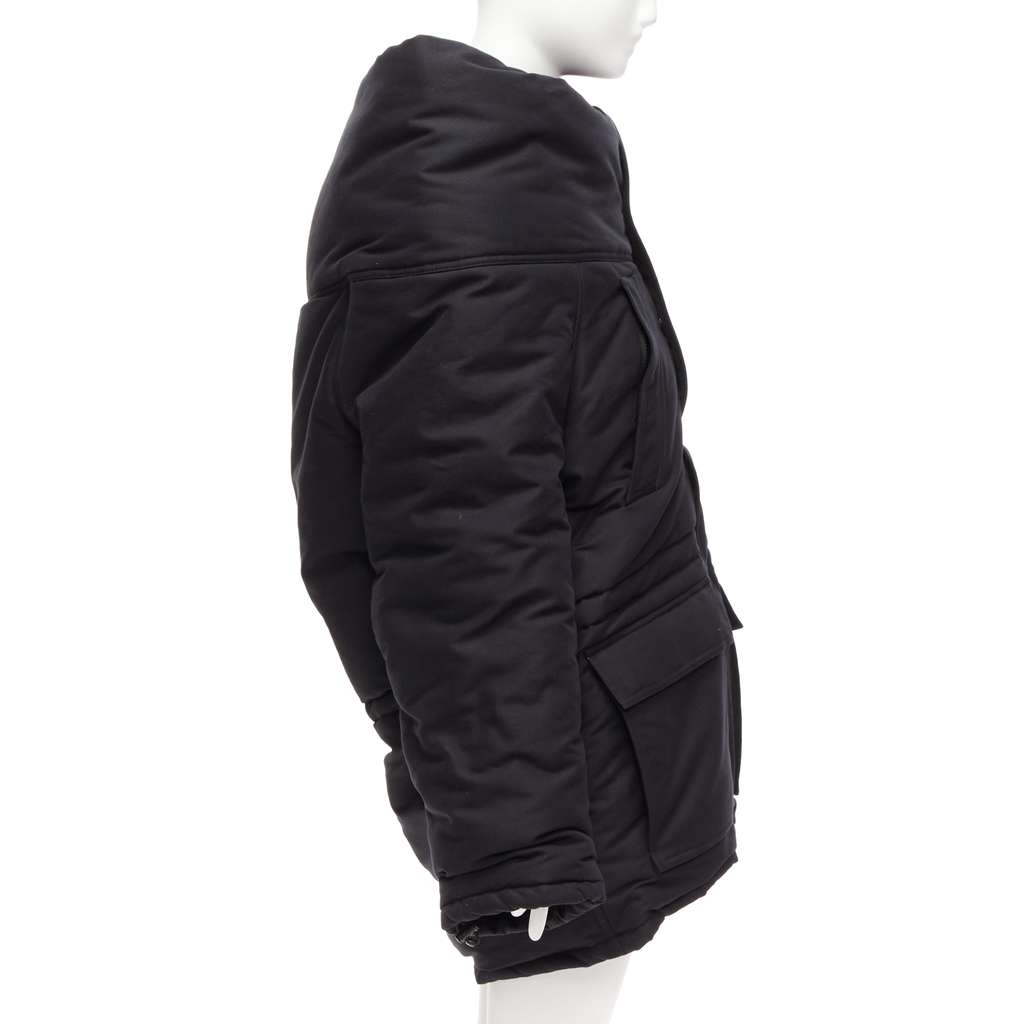 Balenciaga CB Parka 681495 Black Polyamide Never worn - Model View