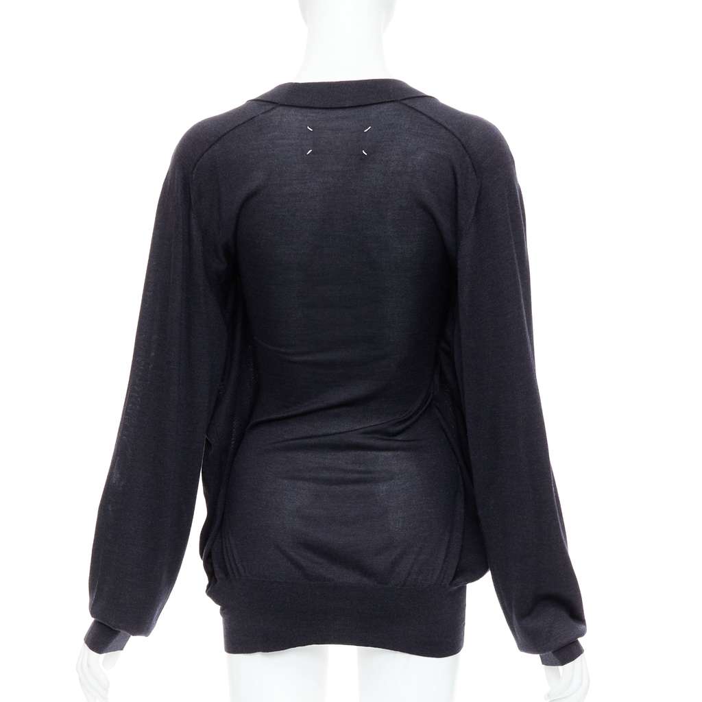 Maison Martin Margiela Layered Deconstructed Sweater Black Silk Never worn - Box View