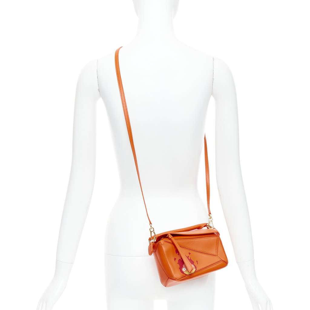 Loewe Puzzle Orange Leather Never worn - Back View