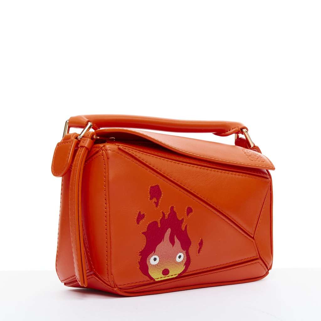 Loewe Puzzle Orange Leather Never worn - Inside View