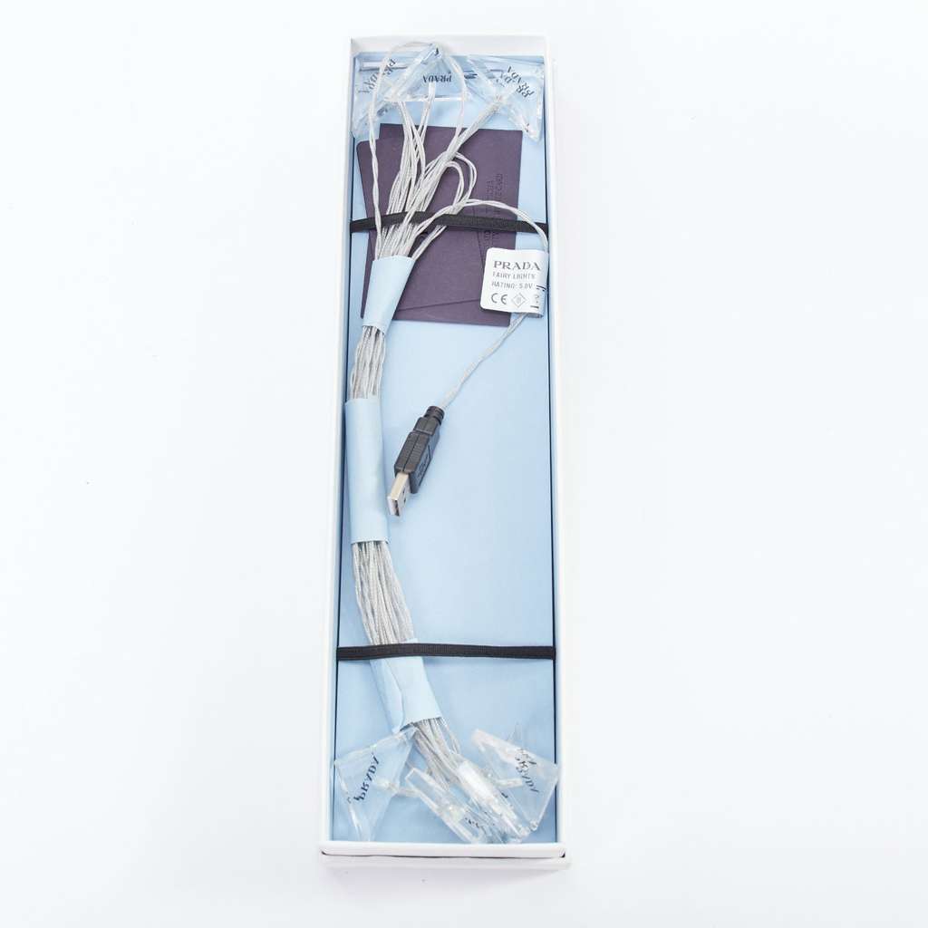 Prada Fairy LED Lights White Plastic Never worn, with tag - Back View