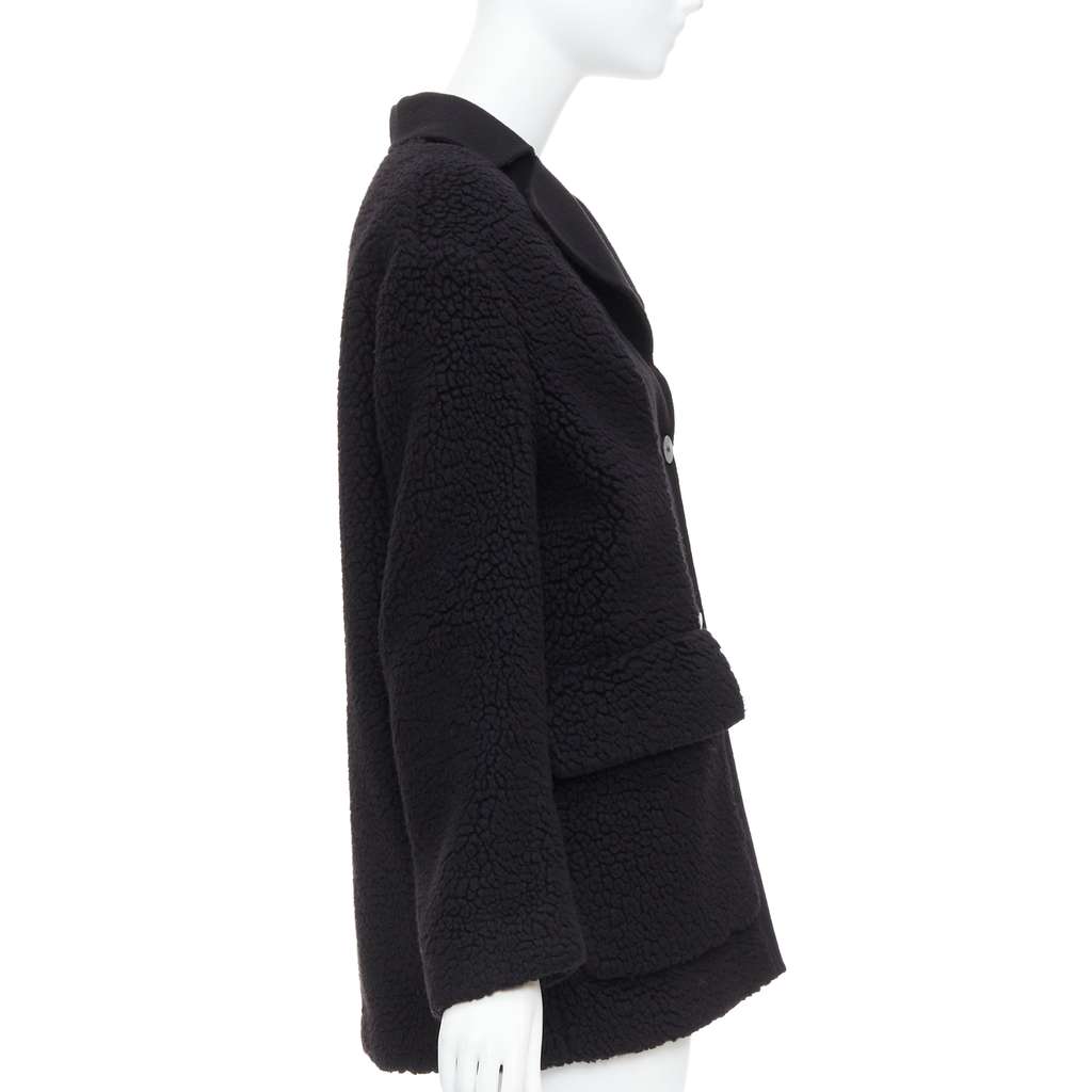 Dior Black Teddy Coat Black Cashmere Never worn - Box View