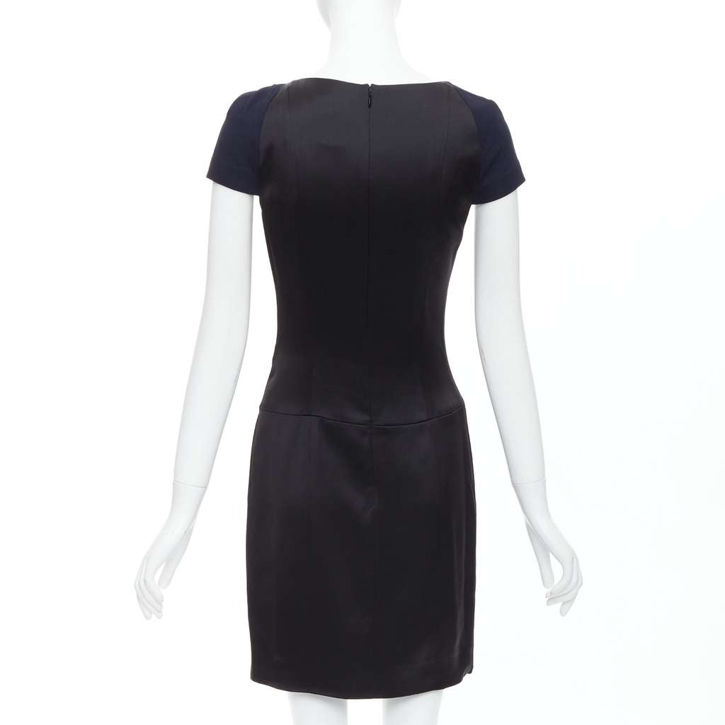 Chanel Draped Pleated Dress Black Very good - Box View