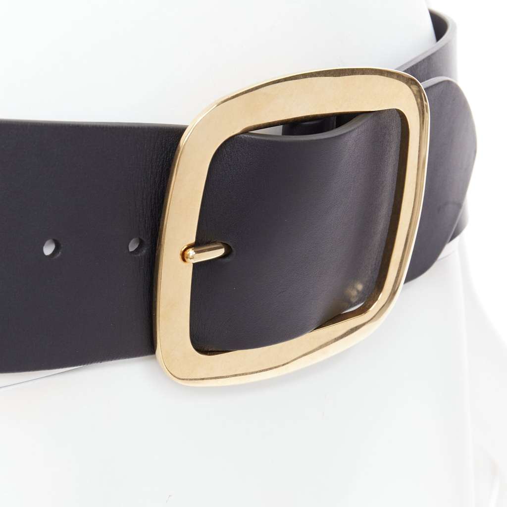 Celine Phoebe Philo belt Black Leather Good condition - Back View