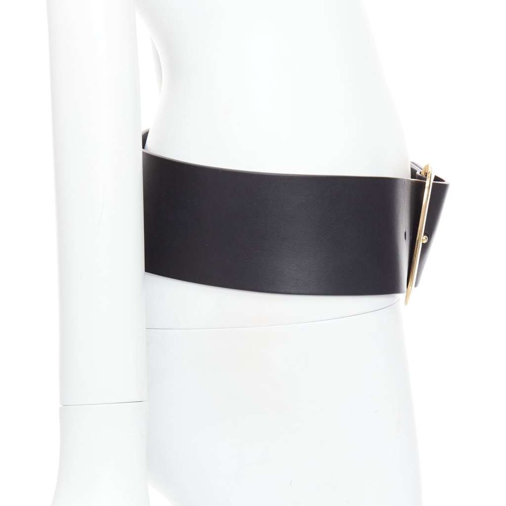 Celine Phoebe Philo belt Black Leather Good condition - Model View